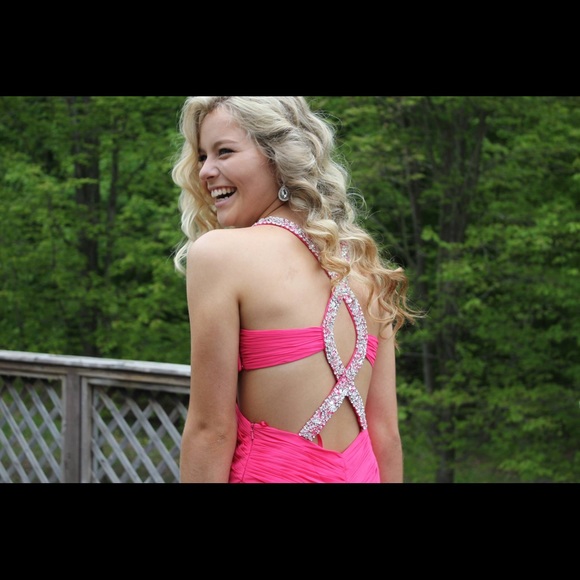 Hot Pink Gorgeous Prom Dress - Picture 5 of 5